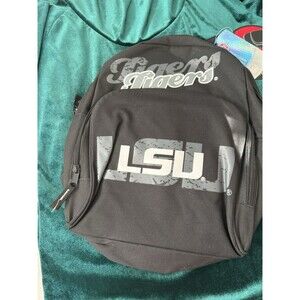 LSU Tigers Backpack Black Grey Official Licensed College NWT